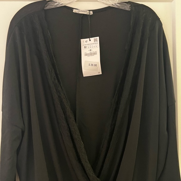 Black Zara Bodysuit unworn with tags - Picture 2 of 3